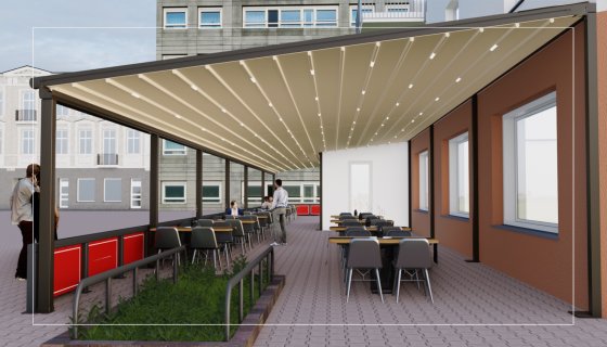 Sweden makaslı pergolamız 220 m2