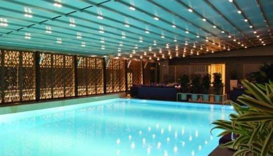 FİLANDİYA HAVUZ PERGOLA VE GYOTİN CAM UYGULAMASI