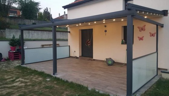 France/metz pergola ve opak çamlı sabit küpeşte uygulaması