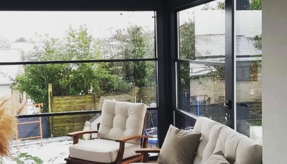 Işıklı pergole, ısıcamlı giyotin , c60 kapının uyumu