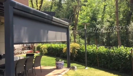 IŞIKLI PERGOLA VE ZİP PERDE UYGULAMASI